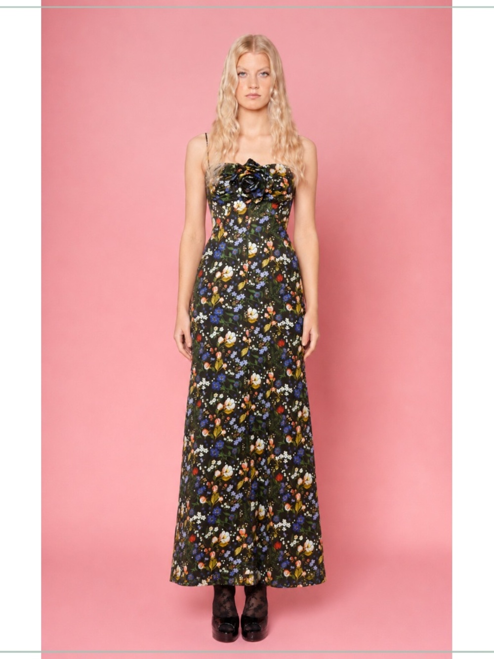 $2490 The Vampire’s Wife Paradise Road Liberty Silk Satin Runway Dress - Picture 2 of 14